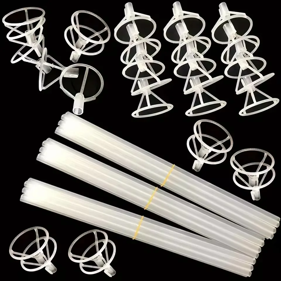 

Balloon Sticks with Cups 40cm/70cm Long Clear Bobo Balloon Sticks Holders Support Pole for Party Balloon Decor Supplies