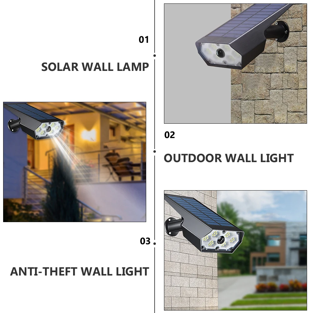 

Human Body Induction Waterproof Outdoor Garden For Night Body Induction Lamp Anti-Rain Solar Wall Light Durable Outdoor Lighting