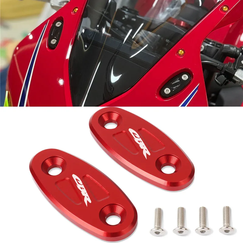 

Motorcycle Accessories Rearview Mirrors Seat Decorative Cover Mirror Base For CBR650R CBR650F CBR500R CBR250R CBR600RR CBR1000RR