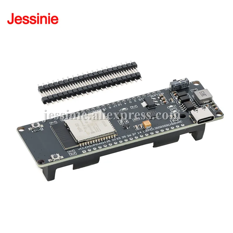 ESP32 Development Board with WiFi Ble Bluetooth-Compat 18650 Battery Holder Learning Evaluation Industrial Control Board ESP-32