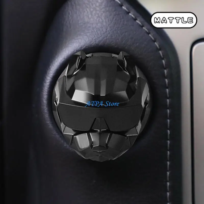 U13C Cá Tính Hình Chú Chó Nội Thất Ô Tô Động Cơ Đánh Lửa Bắt Đầu Nút Dừng Bảo Vệ Trang Trí Trang Trí Xe Hơi