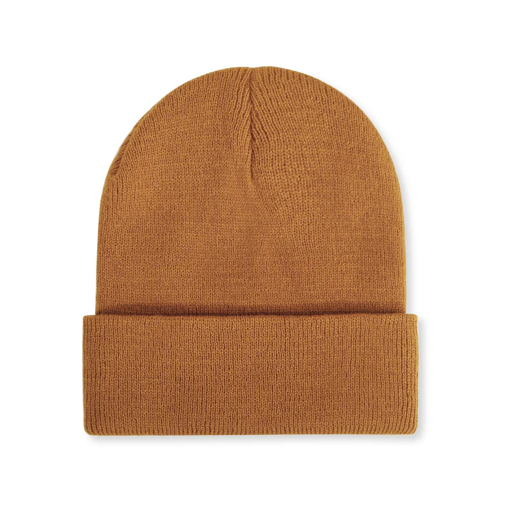 Angepasst Gedruckt Logo Männer Warm Halten Bördeln Kalte Hüte Frauen Outdoor-Mode Vielseitig Einfarbig Einfache Gestrickte Kappen – Detail 19