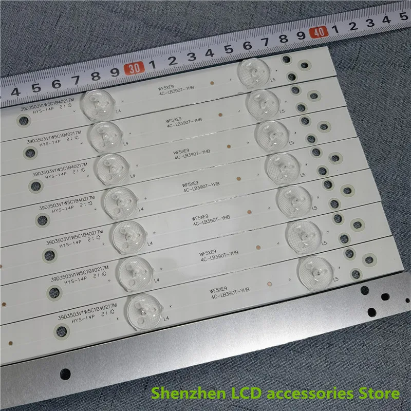 ل NEW-39L2306C-3030C-8X5 توشيبا 39L2303C 4C-LB390T-YHB 3V 40 سنتيمتر 5LED 39 بوصة استخدام الألومنيوم 100% جديد LCD إضاءة خلفية للتلفاز بار