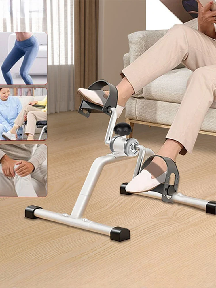 أداة تمرين دواسة محمولة تحت المكتب، أداة تمرين دواسة الدراجة المقاومة القابلة للتعديل، آلة تمرين القدم غير قابلة للانزلاق للتمرين المنزلي