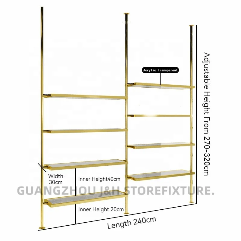 Angepasst.Modernes Design Acryl Handtasche Display Stand Schuh Display Rack Stand Regale Tasche Schuh Racks Shop Display