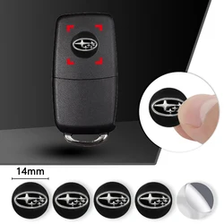 5/10PCS Car Smart Remote Key Stickers Emblem Decoration Decal Accessories For Subaru Forester XV STI Legacy BRZ Crosstrek Ascent
