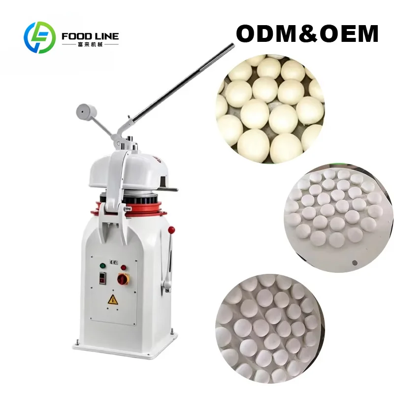 Customized Auto Bakery 20-500g Adjustable Dough Rounder Machine Toast baguette Moulder Hamburger Pizza Dough Divider Sheeter