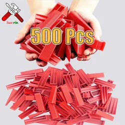 50-500Pcs Tile Leveling System Wedges Reusable Ceramic Insert for Clips Spacers Tiling Floor Wall Carrelage Construction Tools