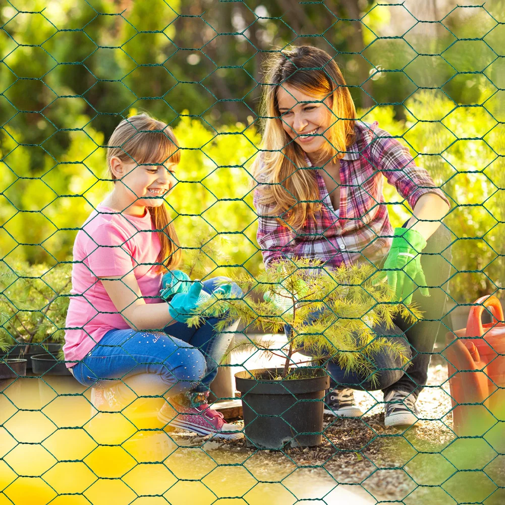 

Chicken Wire 39.37x1200in Hexagonal Mesh Garden Fence Barrier Chicken Wire Fence Netting Metal Garden Netting for Poultry Garden