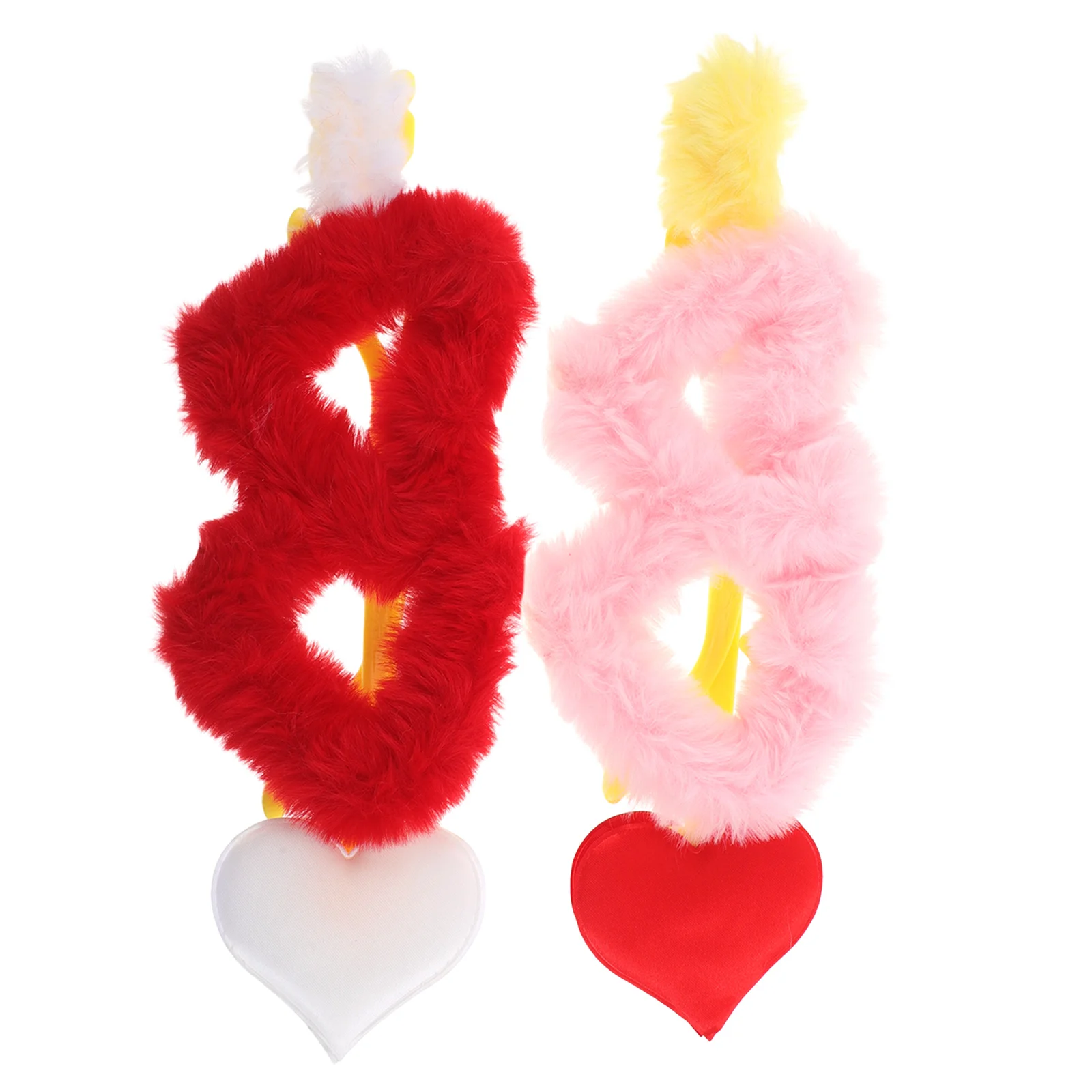 

2 Pcs Funny Glasses Heart Shaped Drinking Women Cupid Cosplay Eyewear Bridesmaid Sunglasses Decorative Prom