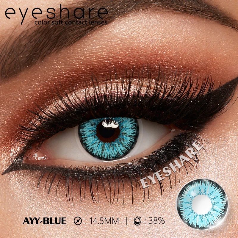 EYESHARE 1 Paar weiße farbige Kontaktlinsen für Cosplay, rote Kontaktlinsen, Anime-schwarze Augenlinsen, Halloween-Schönheits-Make-up-Linsen – Detail 21