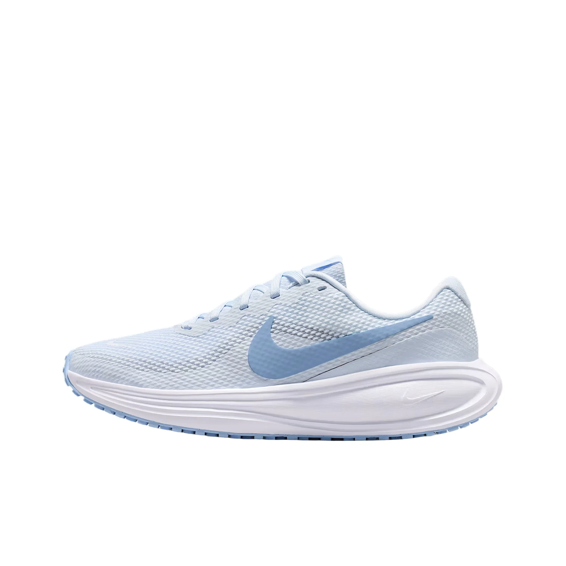 Nike REVOLUTION 8 Running Shoes Women's Low Top Soccer Gray/White/Coal Black/Aluminum Blue HJ8485-006