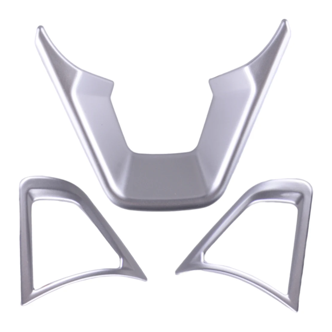 Car Steering Wheel Decoration Frame Cover Silver ABS Fit for Ford Mondeo Fusion 2020 2019 2018 2017 2016 2015 2014 2013