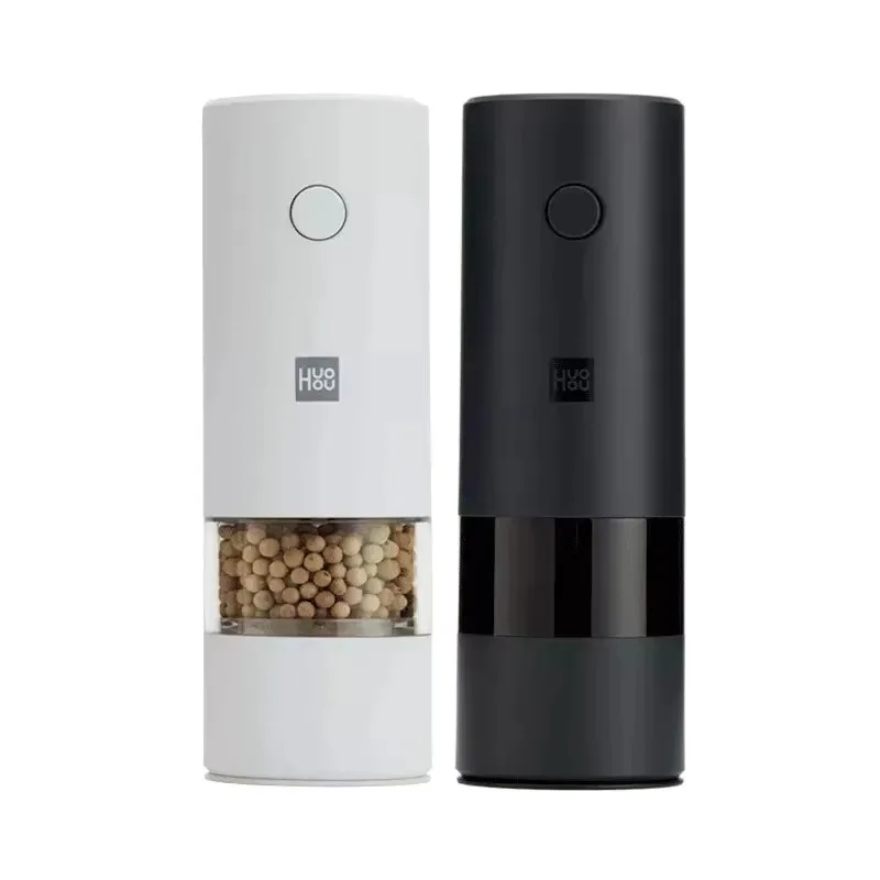 For Xiaomi Huohou Electric Automatic Grinder Mill Pepper Salt Grinder Spice Grain Porcelain Rechargeable Grinding for Kitchen