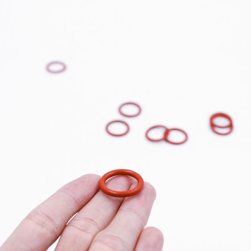 5PCS/lot Red Silicon Rings CS3.5mm Silicone/VMQ O ring Thickness OD28/32/35/37/38/40/45/48mm Rubber O-ring Sealing Gasket Washer