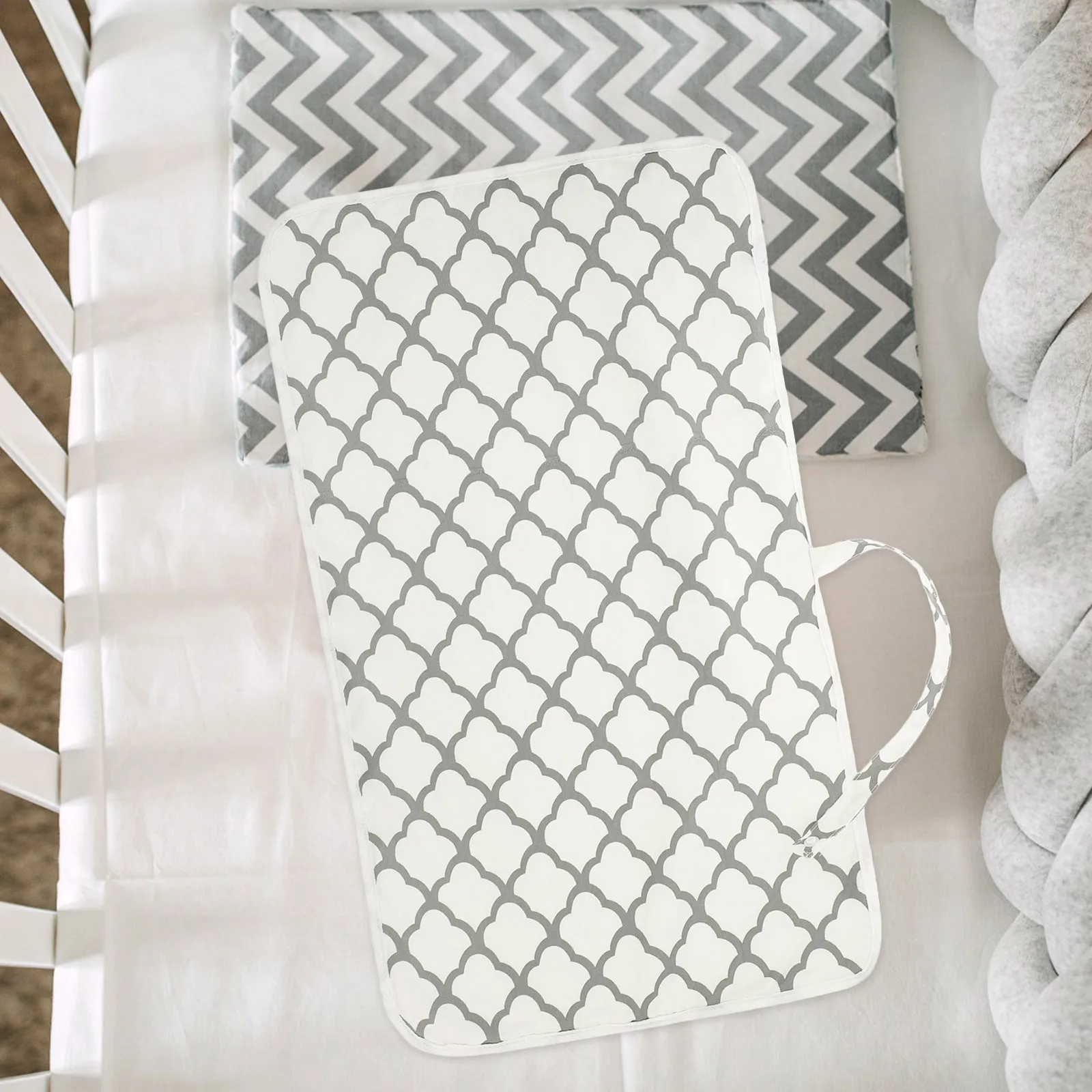 

Пеленальный коврик премиум-класса, моющийся портативный пеленальный коврик для путешествий, многоразовый мягкий дышащий коврик для пеленания ребенка