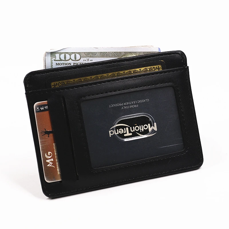 PU Leather Bat ID Card Wallet For Men Short Slim Minimalist Front Pocket Card Holder Wallet With Cutout Superhero Face Mask Eyes