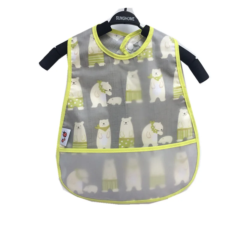 Waterproof Sleeveless Bibs Children Apron Adjustable Feeding Smock Bibs Kids Eating Dinner Breastplate Baby Bavoir Clothing