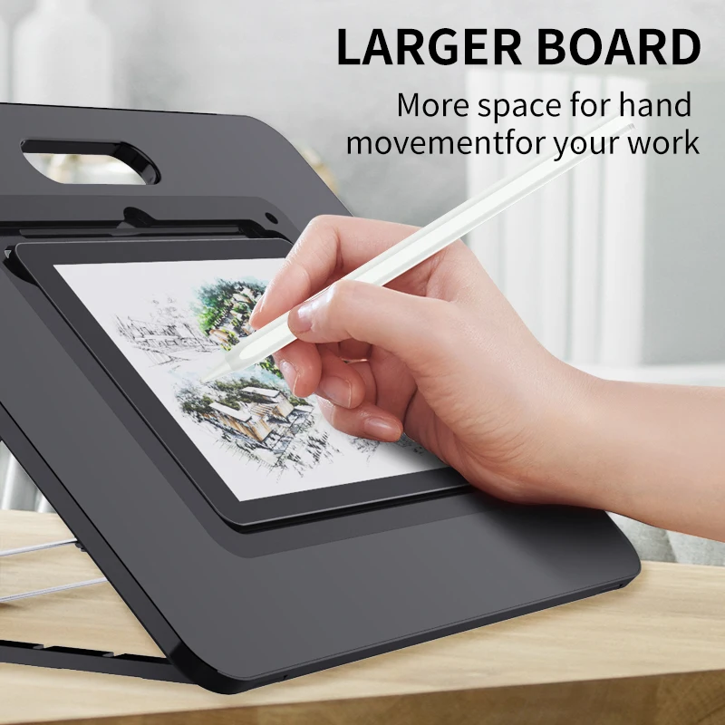 Imagem -04 - Prancheta Pro para Ipad Suporte de Prancheta de Desenho ao ar Livre Suporte Ajustável para Tablet com Lápis Suporte de Mesa para Prancheta de Esboçar