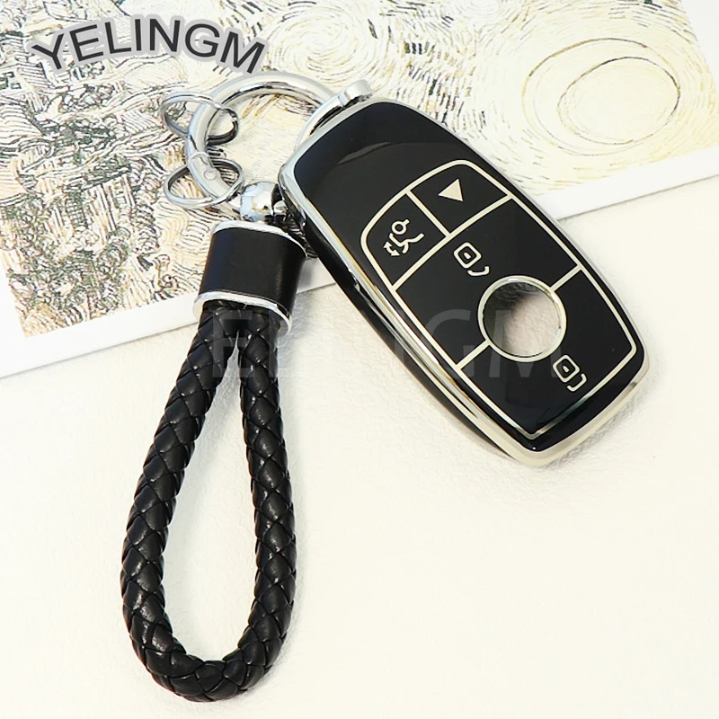 Car Remote Key Case Cover Shell Fob For mercedes Benz A C E S G Class GLC CLA GLB GLS W177 W205 W213 W222 X167 AMG Accessories