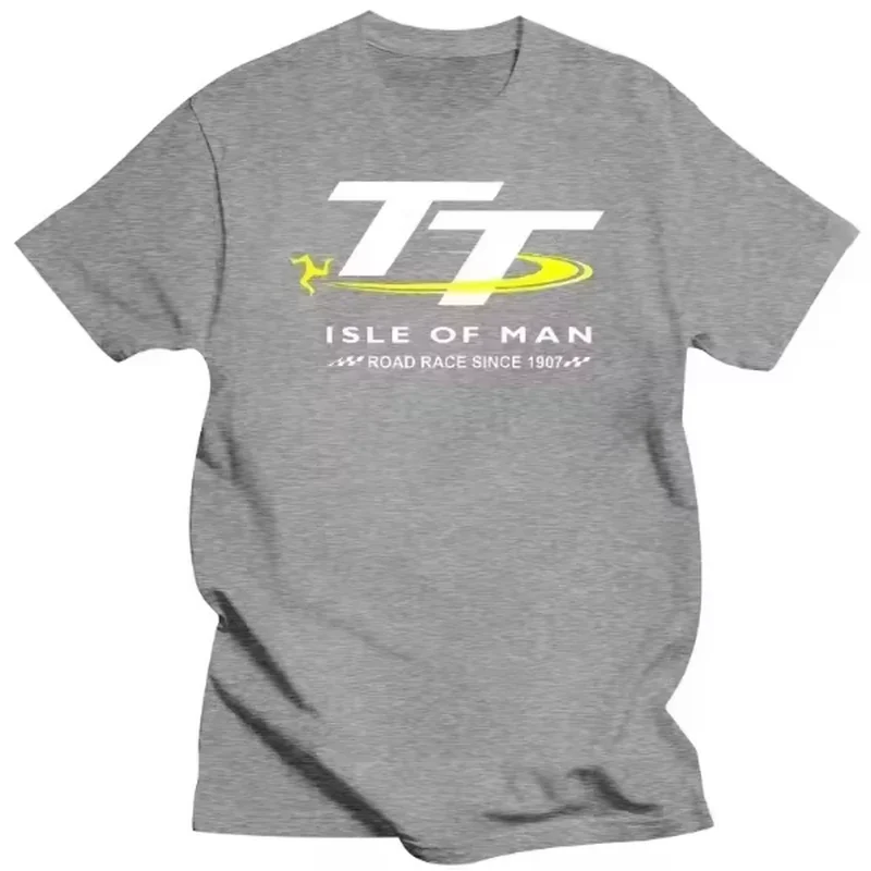 Isle of Man TT Competition Isle of Man T-shirt Men's and Women's Competition 7 Humorous Summer Pure Cotton T-shirt Top Novel New