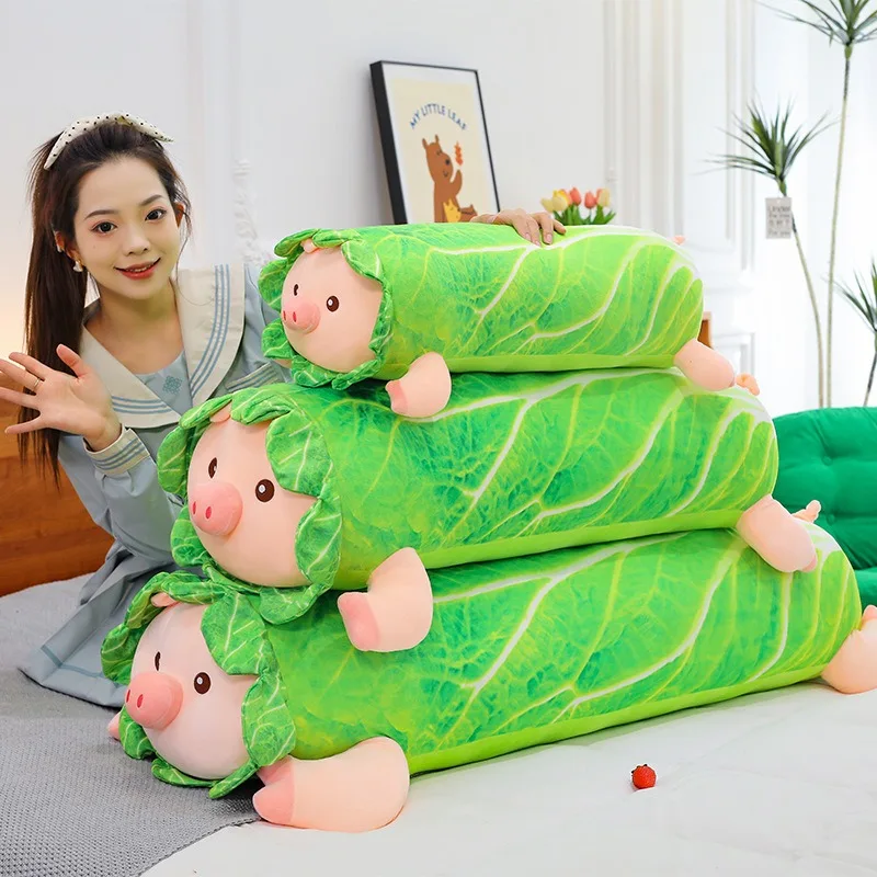 

Кавайная плюшевая игрушка, милая кукла со свиньей, мягкая игрушка, детский подарок на день рождения для девочек, длинная подушка, милый плюшевый поросенок