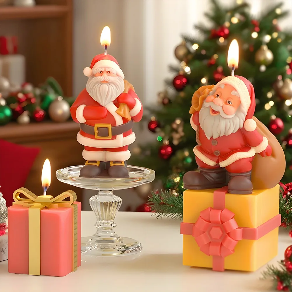 Weihnachten Santa Claus Silikon Kerze Formen Aromatherapie Gips Seife Backform Festival Ornament Dekor Weihnachten Geschenke, Der Form