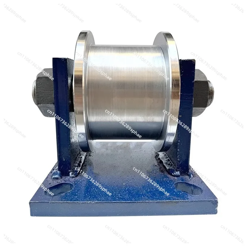 

H-type bilateral track wheel I-beam pulley heavy duty square steel channel wheel light rail iron wheel gate channel steel roller