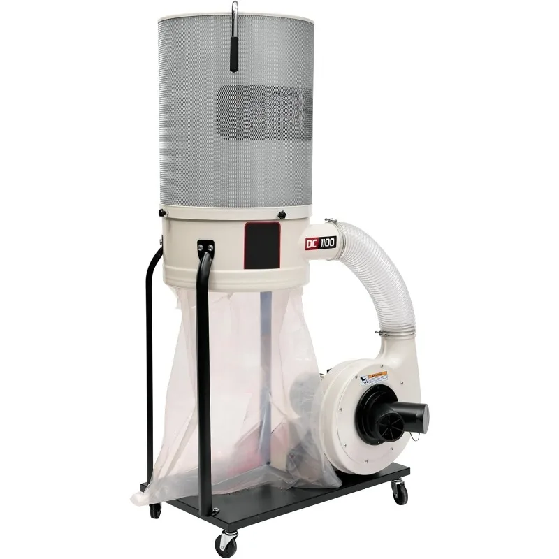 Vortex Cone Dust Collector, 2-Micron Canister Filter, 1-1/2 HP, 1Ph 115/230V (Model DC-1100VX-CK)