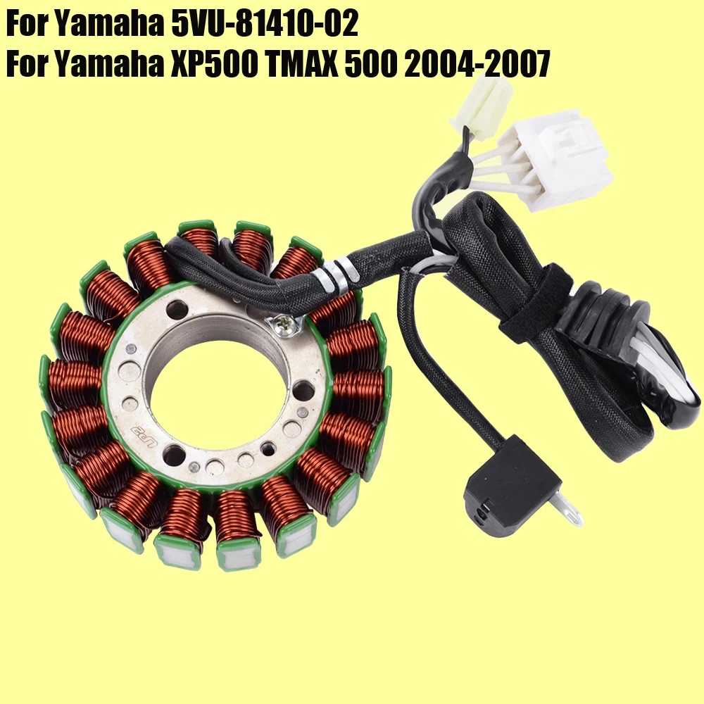 

Катушка статора для Yamaha XP500 TMAX 500 2004 - 2007 2005 2006 5VU-81410-02 / XP 500 T-MAX / T Max 500