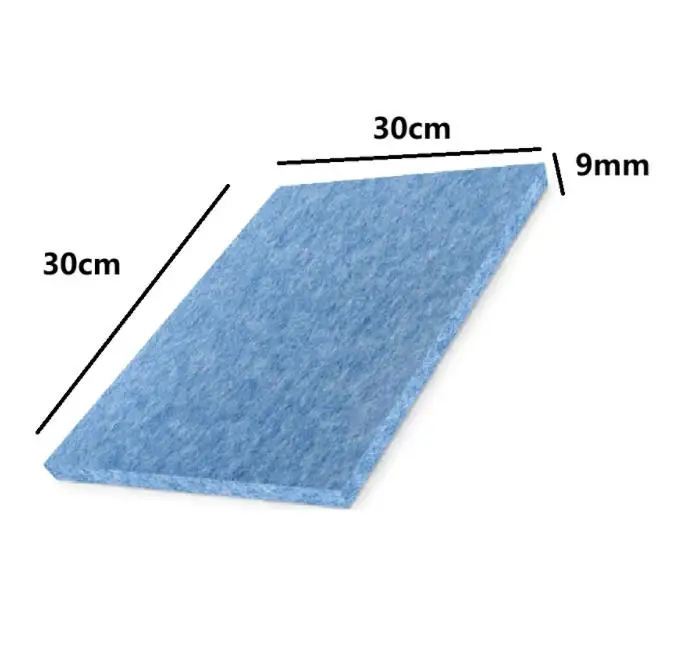Soundproofing Wall Panels 30x30cm 9mm Polyester Fiber with Peel Off Backing for DIY Home Office Acoustic Setup