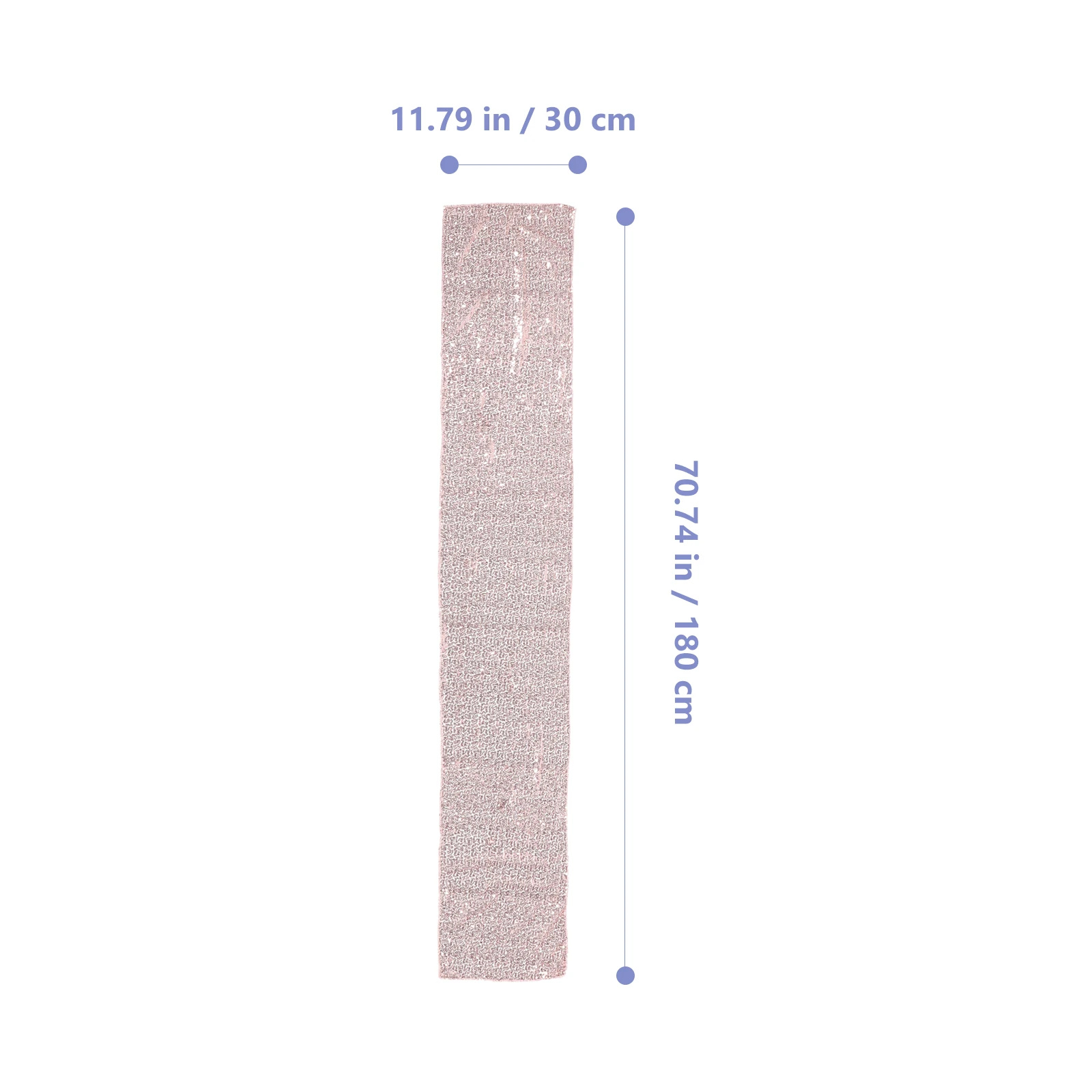 

Rose Gold Polyester Dining Cover Wedding Birthday Banquet Decoration Protects Party Sequin Runner Table Runner Table