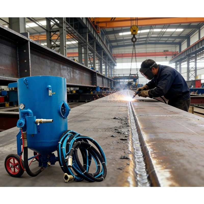 Small Sandblasting Machine Portable Sand Blast Equipment for Steel Pipe Metal Surface Rust Removal Cleaning