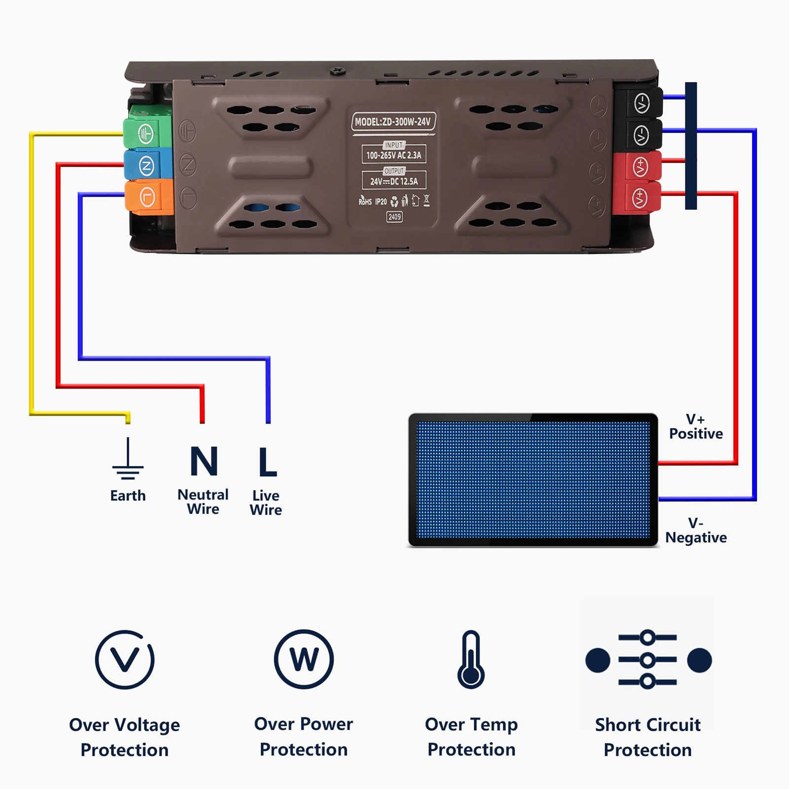 محول الإضاءة تيار مستمر 12 فولت محول التيار الكهربائي رقيقة جدا LED قطاع التبديل سائق مصباح 60 واط 100 واط 200 واط 300 واط 400 واط #3