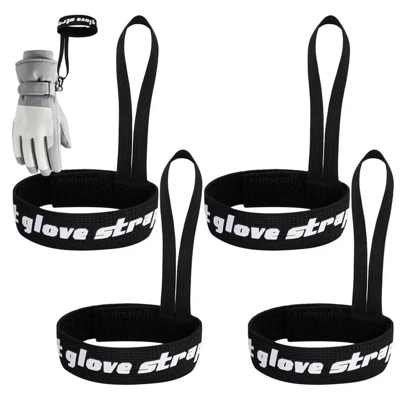 Snowboard Glove Straps 4X Wrist Support for Ski Gloves Wrist Support Wristband for Winter Gloves Soft Handcuffs for Ski