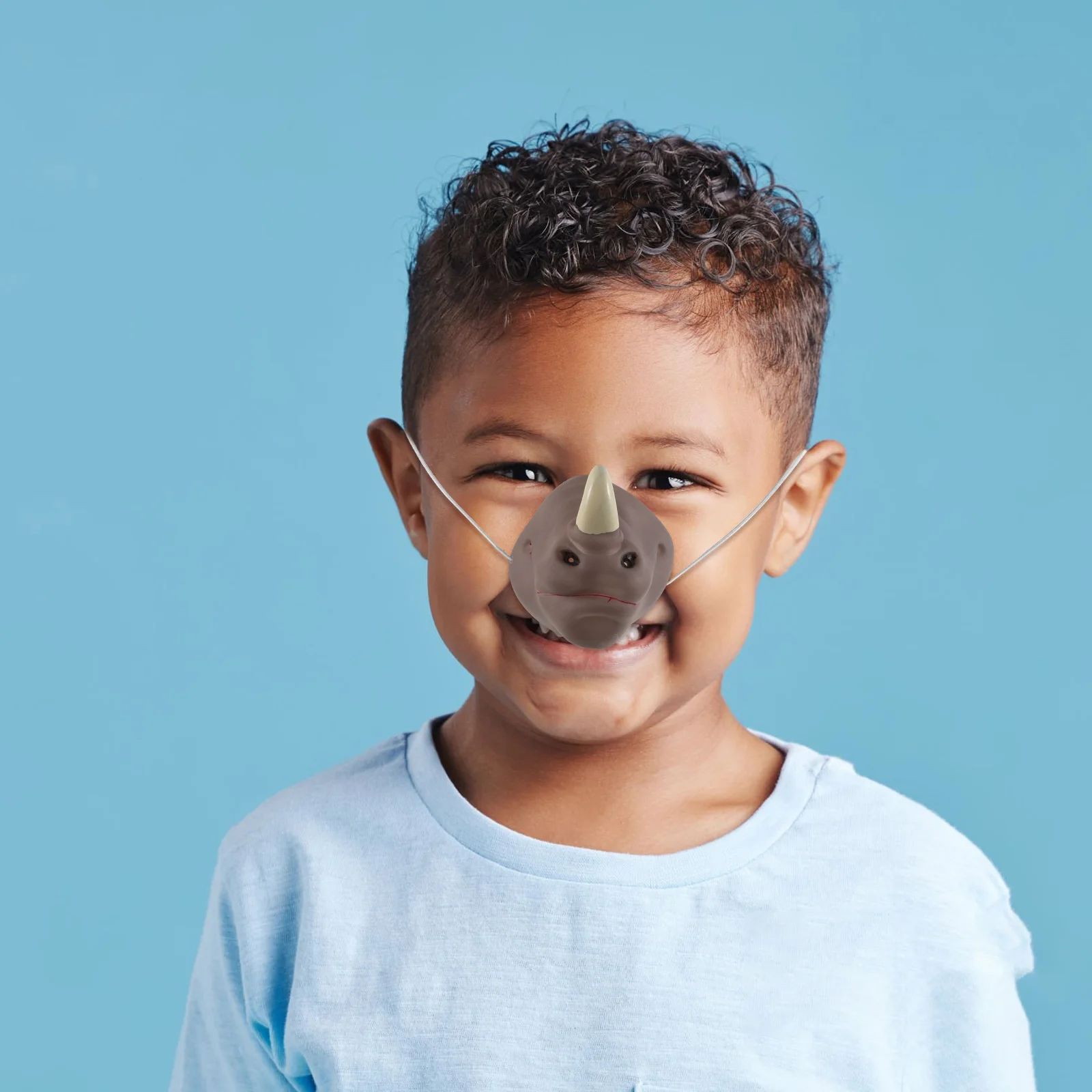 Accessoire de nez de rhinocéros, 5 pièces, ajustement confortable, en caoutchouc léger, accessoires de cabine Photo de carnaval d'halloween, décoration de Costume d'animal