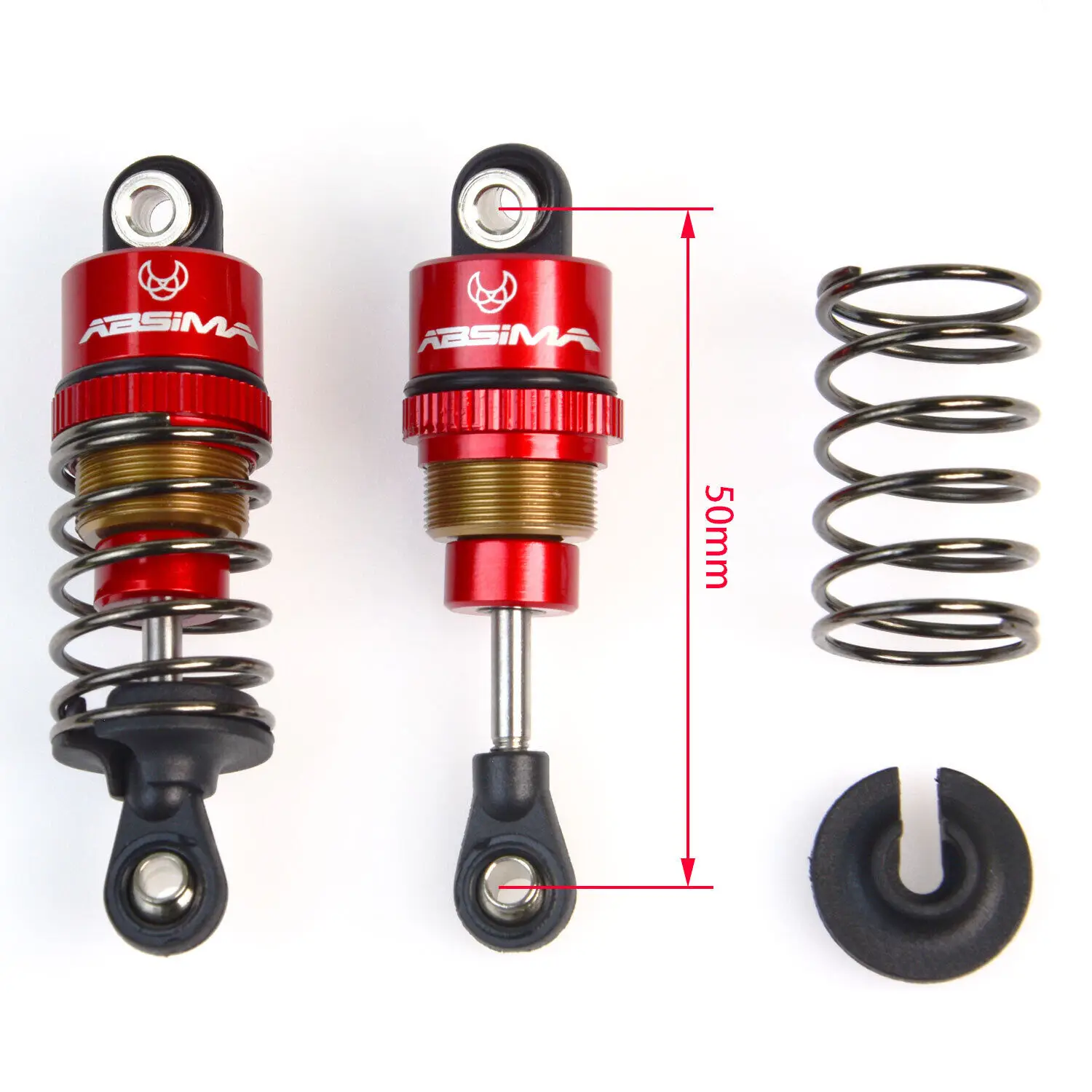 Aluminum Shock Absorbers Oil Dampers for 1/10 Tamiya TT-01, TT-02, M-03, M-04, M-05, M-06 RC Drift Cars and Touring Car Upgrade view 6