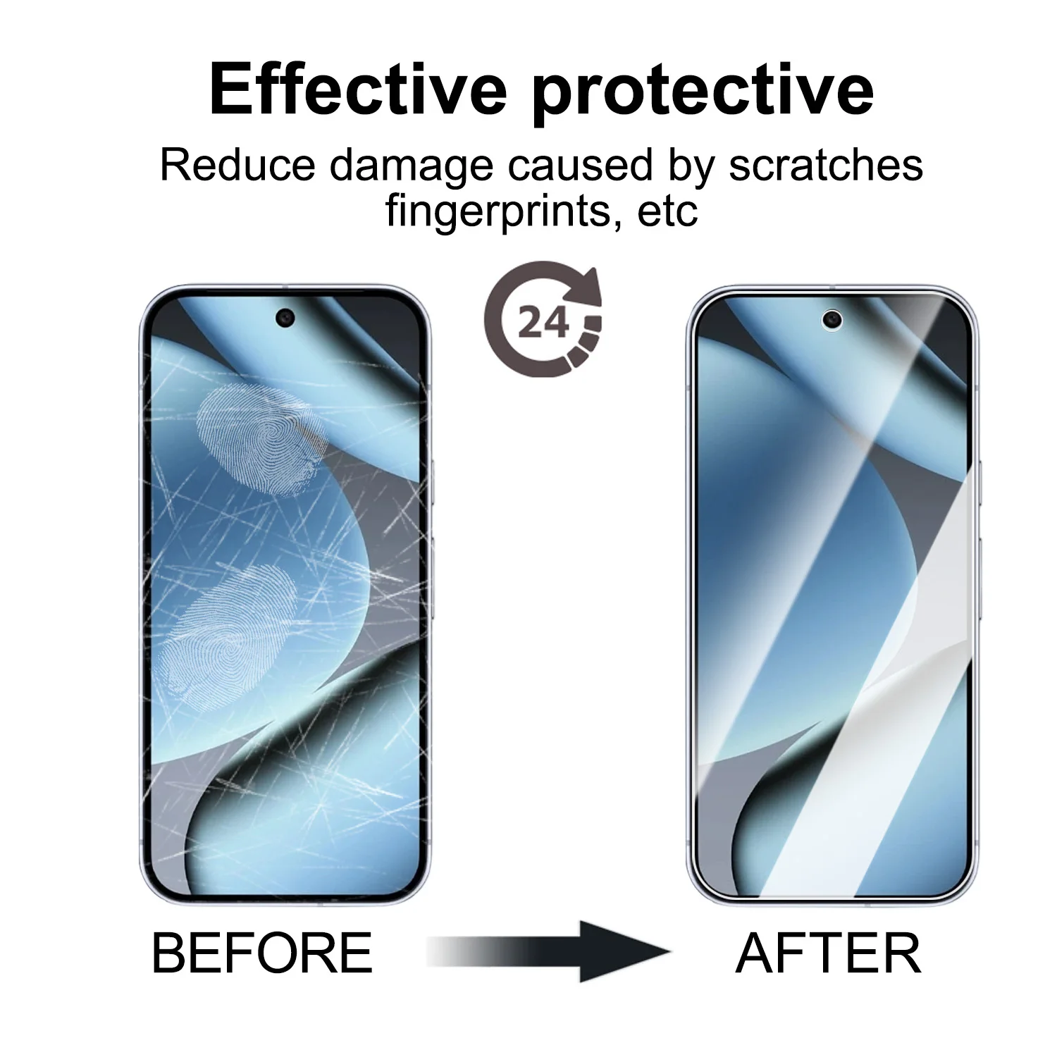 لجوجل بكسل 10 10Pro 10 PROXL واقيات الشاشة من الزجاج المقسى بصمة فتح طبقة رقيقة واقية واضحة لـ Pxiel10