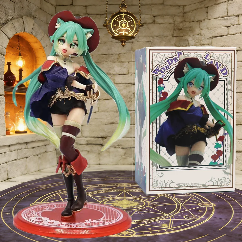 Neue Hatsune Miku Anime-Figur Wunderland PVC-Modell Actionfigur Desktop-Dekoration Sammlerstück Geschenk