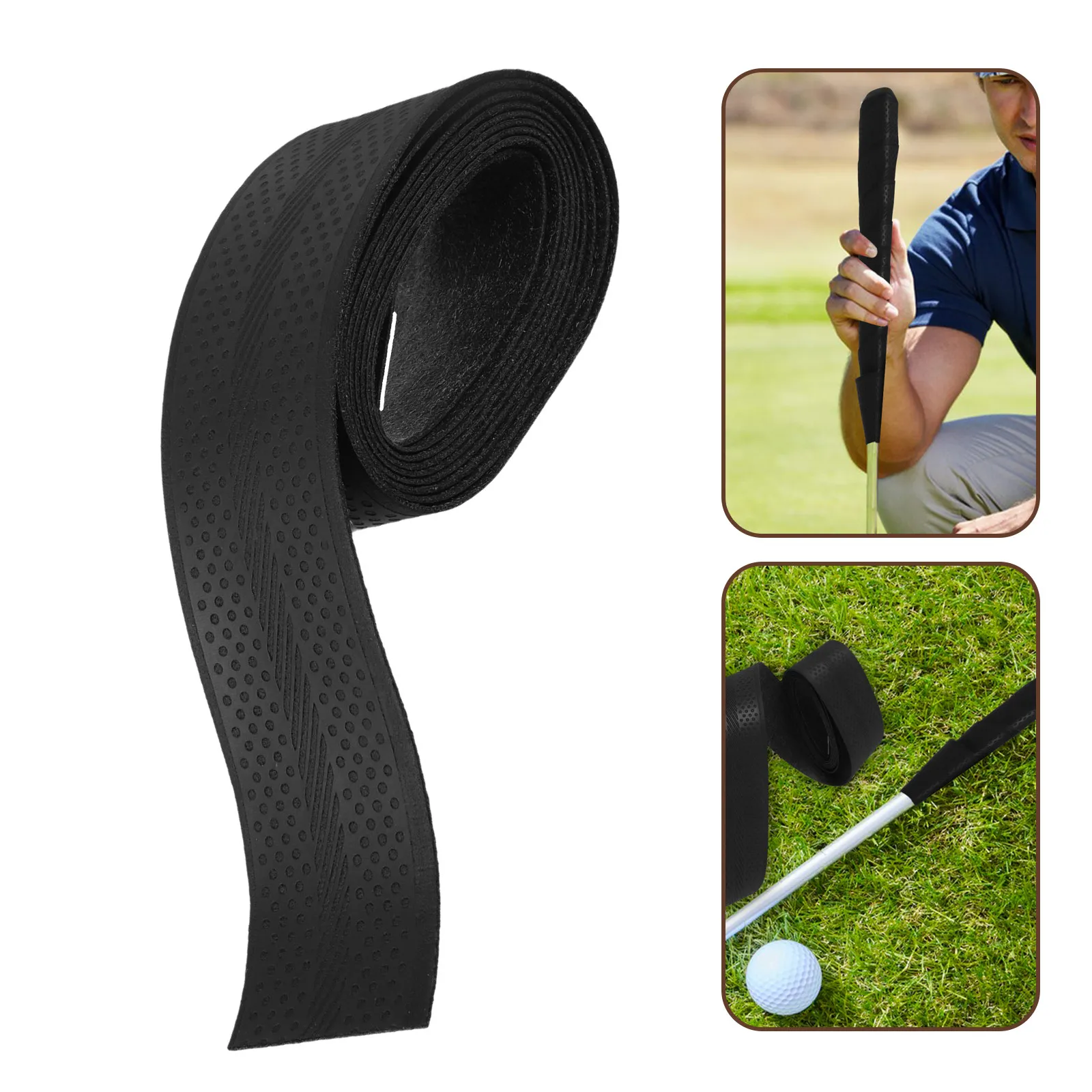 1 Roll Premium PU Golf Grip Wrap Tape White Anti-Skid Surface Sweat Absorbing Grip Tape for Golf Clubs Enhanced Stability