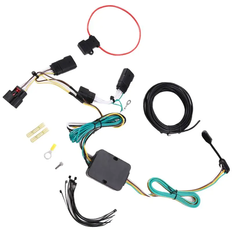 

4-Pin Trailer Wiring Harness Kit For Jeep Wrangler JL 2018-2024 Gladiator 2020-2024 Car Accessories-A61E