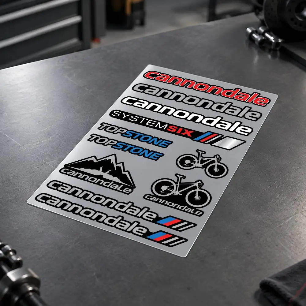 C-Cannondale Motorcycle Decal Sticker Kit Reflective Graphics For Helmet Tank Fairing Body Custom Bike