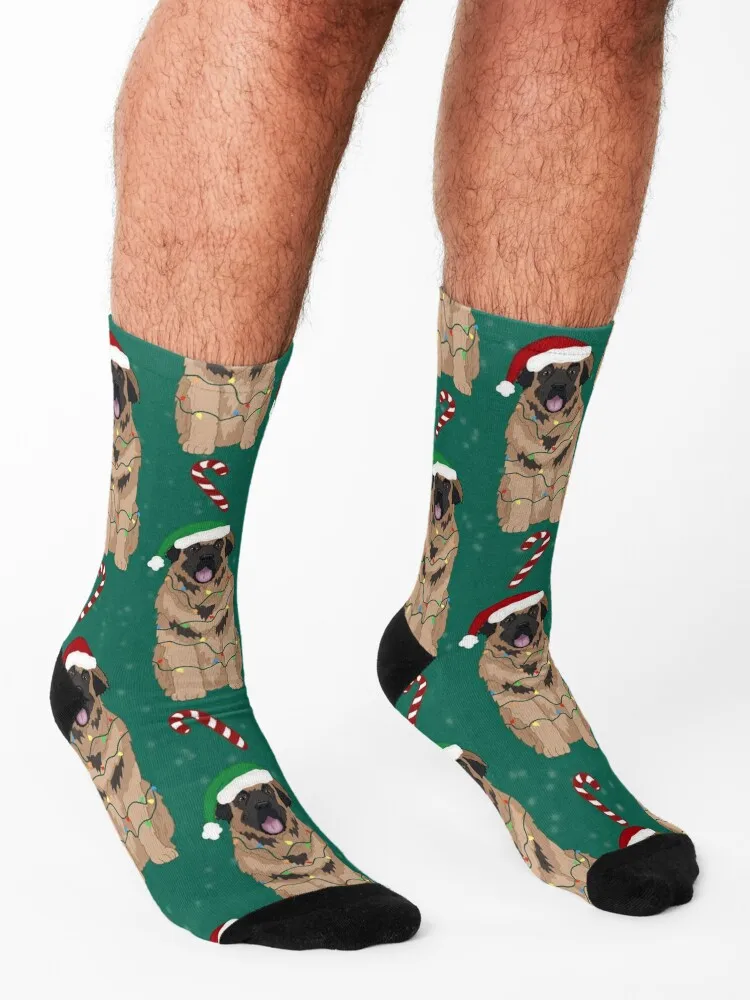 جوارب عيد الميلاد ليونبرجر سانتا كرة القدم الأرضية للشتاء الدافئ للجري للرجال والنساء