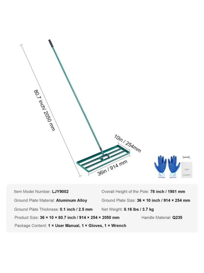 Lawn Leveling Rake, 36