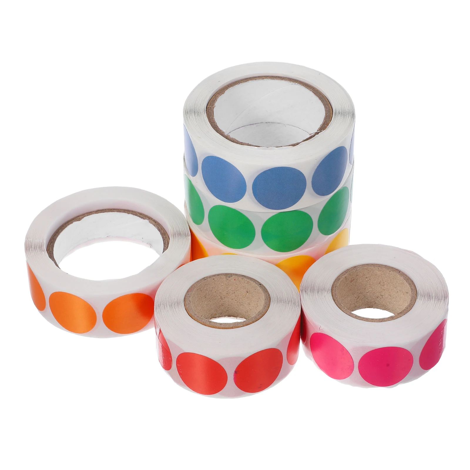 

6pcs Round Dot Stickers Colorful Circle Adhesive Sticker Paper Sealing Envelopes Gift Tags Gift Dot Stickers Paper