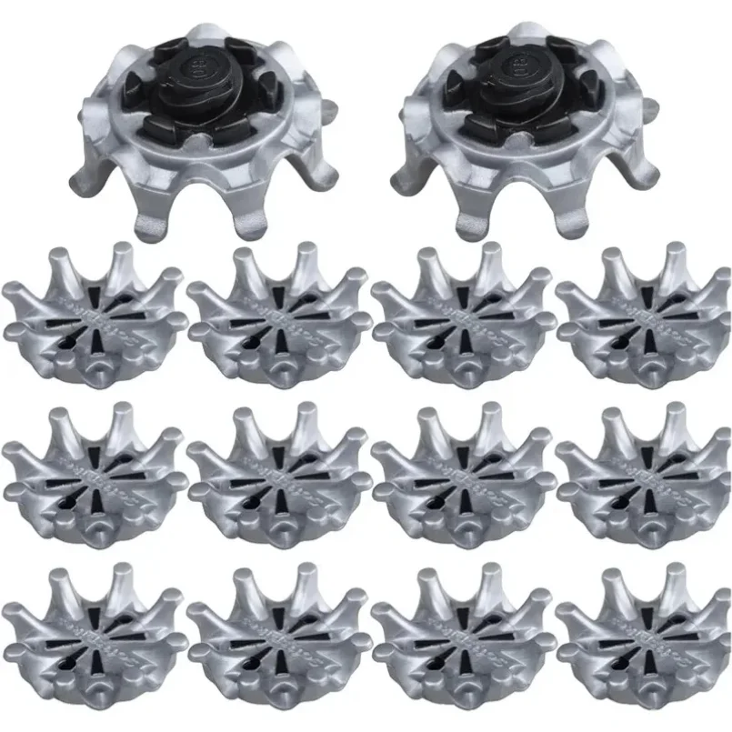 

14pcs Golf Shoe Spikes Replacements Outdoor Training Parts Golf Shoe Spikes Stinger Screw Easy Install Golf Cleats Grey Black
