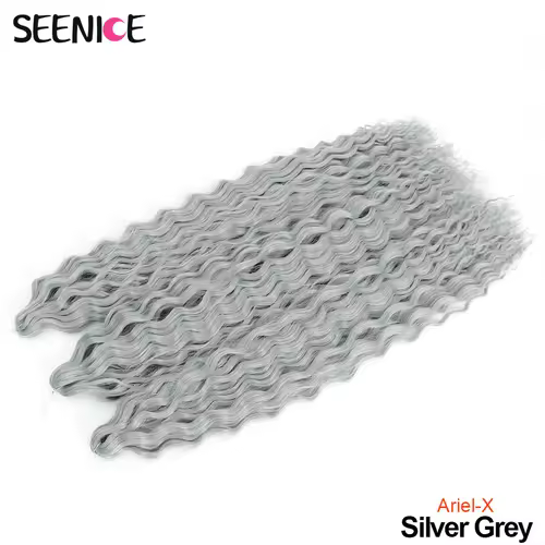 Ariel Curl Hair Water Wave Twist Crochet Hair Synthetic Crochet Braids Ombre Blonde Afro Curls Deep Wave Braiding Hair Extension - Image 25