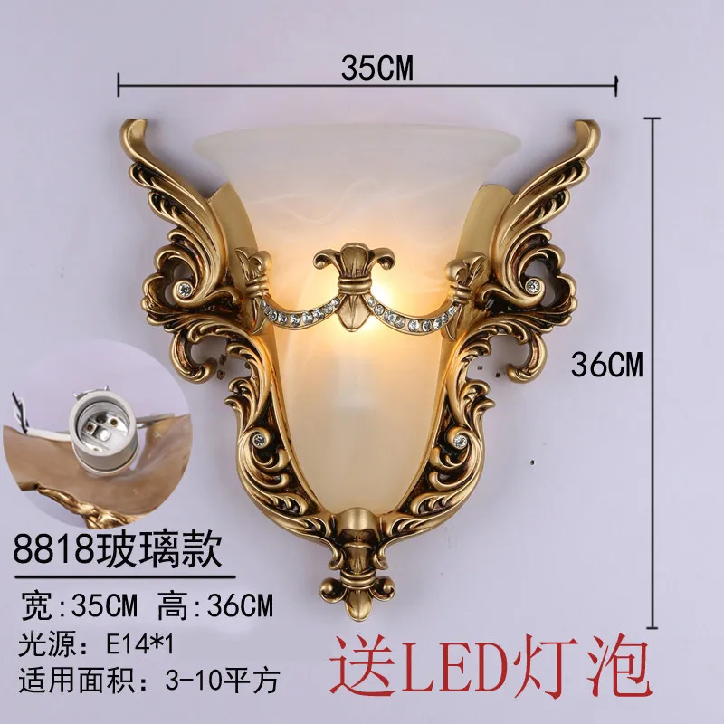 النمط الأوروبي مصابيح الحائط أجنحة من الملائكة الإبداعية الزجاج عاكس الضوء وحدة إضاءة LED جداريّة الشمعدان صالون غرفة نوم الممر الرجعية تزين الإنارة