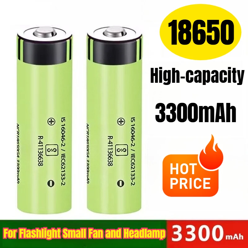 

18650 3300mAh High-capacity Power Rechargeable Battery for Flashlight Small Fan and Headlamp