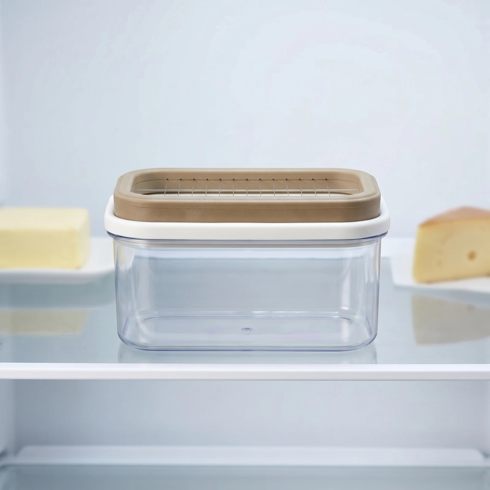 Butter Container with Cutter Sturdy Butter Container with Cutter Storage Box Food-Grade BPAsafe for Refrigerator, Kitchen